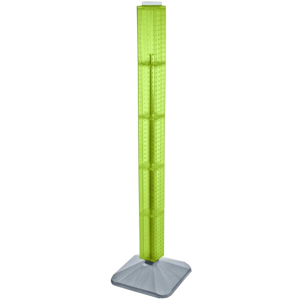 Four-Sided Pegboard Floor Revolving Display Panel Size: 4"W x 60"H